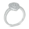 Thumbnail Image 2 of Diamond Accent Vintage-Style Pear-Shaped Ring in Sterling Silver