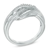 Thumbnail Image 1 of Diamond Accent Layered Loose Knot Ring in Sterling Silver