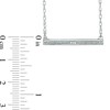 Thumbnail Image 2 of Diamond Accent Sideways Bar Necklace in Sterling Silver - 17"