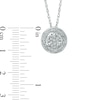 Thumbnail Image 2 of Diamond Accent Spiral Cluster Pendant in Sterling Silver