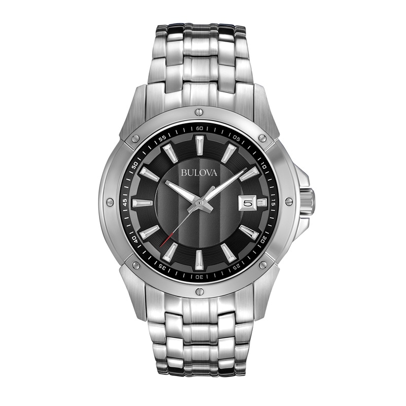 Men's Bulova Watch with Grey Dial (Model: 96B169)|Peoples Jewellers