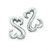 Thumbnail Image 1 of Open Hearts by Jane Seymour™ Stud Earrings in Sterling Silver