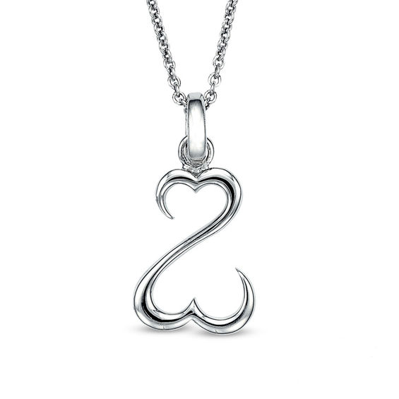 Open Hearts by Jane Seymour™ Dainty Pendant in Sterling Silver