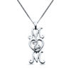 Thumbnail Image 0 of Open Hearts Family by Jane Seymour™ Linear "MOM" Pendant in Sterling Silver