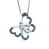 Thumbnail Image 0 of Open Hearts by Jane Seymour™ 0.10 CT. T.W. Diamond Butterfly Pendant in Sterling Silver