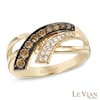 Le Vian Chocolate Diamonds® 0.40 CT. T.W. Diamond Side Sweep Ring in 14K Honey Gold™