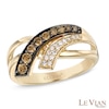 Thumbnail Image 0 of Le Vian Chocolate Diamonds® 0.40 CT. T.W. Diamond Side Sweep Ring in 14K Honey Gold™