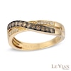 Thumbnail Image 0 of Le Vian Chocolate Diamonds® 0.25 CT. T.W. Diamond Overlay Band in 14K Honey Gold™