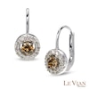 Thumbnail Image 1 of Le Vian Chocolate Diamonds® 0.88 CT. T.W. Diamond Frame Drop Earrings in 14K Vanilla Gold™