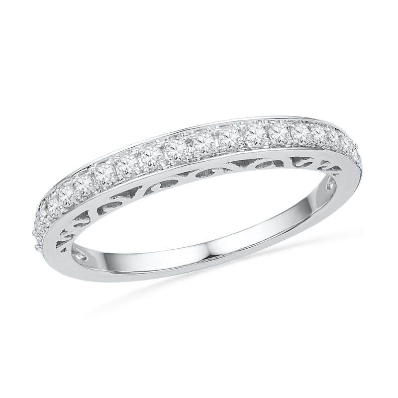 0.25 CT. T.W. Diamond Anniversary Band in 10K White Gold|Peoples Jewellers