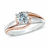 Thumbnail Image 0 of 0.50 CT. Certified Diamond Solitaire Engagement Ring in 14K Two-Tone Gold (J/I2)