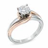 0.50 CT. Certified Diamond Solitaire Engagement Ring in 14K Two-Tone Gold (J/I2)