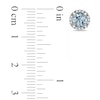 Thumbnail Image 2 of 5.0mm Aquamarine and Diamond Accent Frame Stud Earrings in Sterling Silver