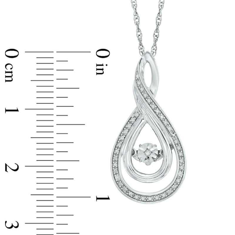 Main Image 2 of Unstoppable Love™ Diamond Accent Layered Infinity Pendant in Sterling Silver