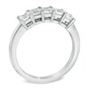 Thumbnail Image 1 of 1.00 CT. T.W. Certified Canadian Princess-Cut Diamond Five Stone Anniversary Band in 14K White Gold (I/I2)