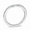 Thumbnail Image 1 of Vera Wang Love Collection 0.15 CT. T.W. Diamond Contour Wedding Band in 14K White Gold