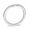 Thumbnail Image 2 of Vera Wang Love Collection 0.15 CT. T.W. Diamond Contour Wedding Band in 14K White Gold
