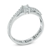 Thumbnail Image 1 of 1/6 CT. T.W. Diamond Promise Ring in 10K White Gold (15 Characters)