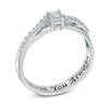 Thumbnail Image 2 of 1/6 CT. T.W. Diamond Promise Ring in 10K White Gold (15 Characters)