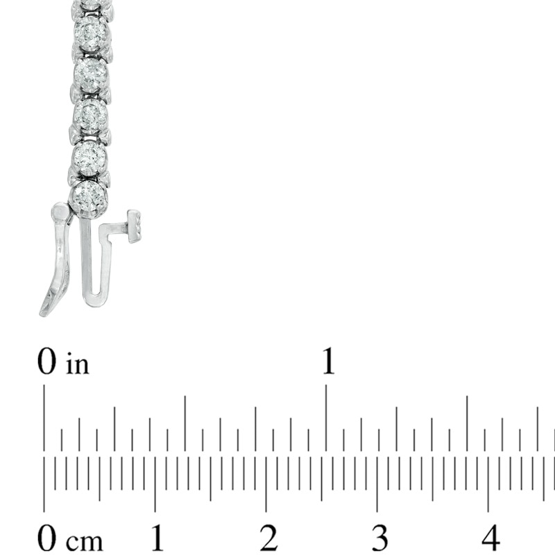 Main Image 2 of 4.00 CT. T.W. Diamond Tennis Bracelet in 10K White Gold