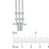 Thumbnail Image 2 of 0.75 CT. T.W. Diamond Triple Row Art Deco-Inspired Bracelet in 10K White Gold