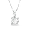 Thumbnail Image 1 of 0.25 CT. Diamond Solitaire Pendant in 10K White Gold (J/I3)