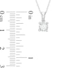 Thumbnail Image 2 of 0.25 CT. Diamond Solitaire Pendant in 10K White Gold (J/I3)