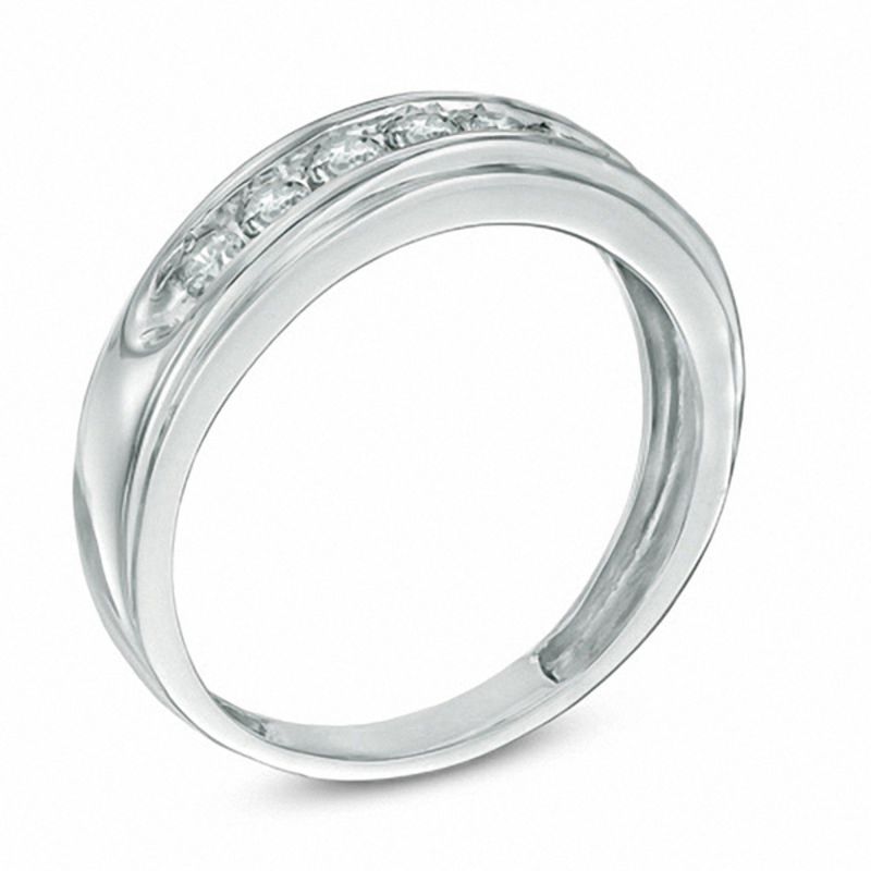 0.50 CT. T.W. Diamond Comfort Fit Anniversary Band in 10K Gold