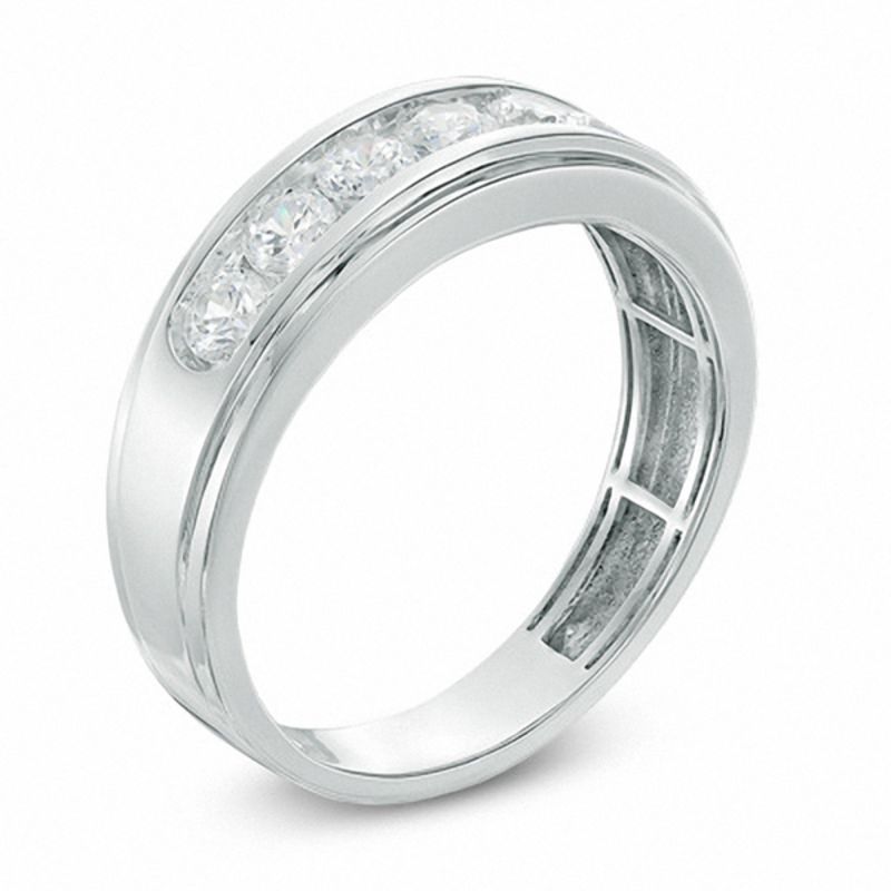 1.00 CT. T.W. Diamond Comfort Fit Anniversary Band in 10K Gold