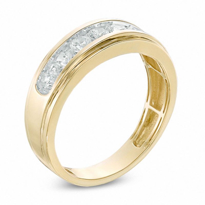 Main Image 2 of 1.00 CT. T.W. Diamond Comfort Fit Anniversary Band in 10K Gold