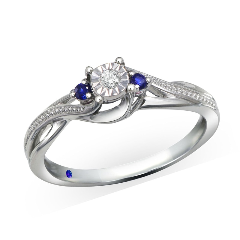 0.20 CT. T.W Diamond Split Shank Promise Ring in 10K White Gold|Peoples Jewellers