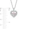 Thumbnail Image 1 of Unstoppable Love™ 0.15 CT. T.W. Diamond Heart in Heart Pendant in 10K Two-Tone Gold