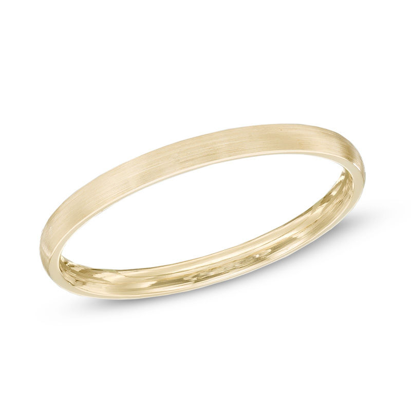 2.0mm 14K Gold Satin Wedding Band