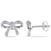 Thumbnail Image 0 of Diamond Accent Bow Stud Earrings in 10K White Gold
