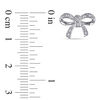 Thumbnail Image 1 of Diamond Accent Bow Stud Earrings in 10K White Gold