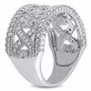 Thumbnail Image 2 of 0.24 CT. T.W. Diamond Vintage-Style Beaded Ring in Sterling Silver