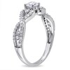 Thumbnail Image 2 of 0.69 CT. T.W. Diamond Twist Shank Ring in 14K White Gold