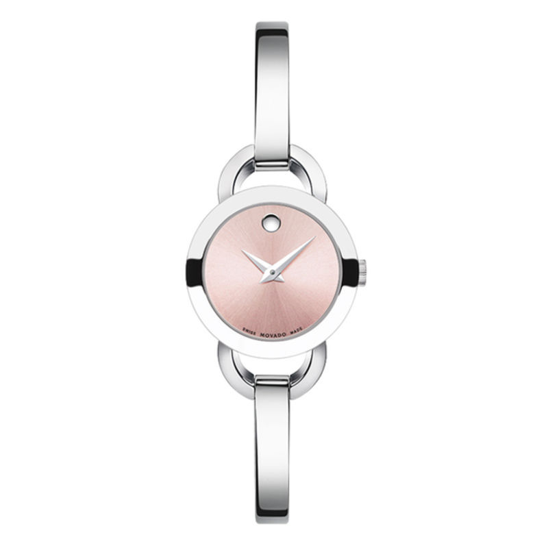 Ladies' Movado Rondiro® Bangle Watch with Pink Museum® Dial (Model: 0606797)