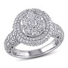 Thumbnail Image 1 of 1.99 CT. T.W. Diamond Cluster Double Frame Ring in 10K White Gold