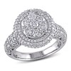 Thumbnail Image 0 of 1.99 CT. T.W. Diamond Cluster Double Frame Ring in 10K White Gold