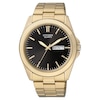 Men's Citizen Quartz Gold-Tone Watch with Black Dial (Model: BF0582-51F)