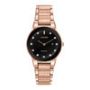 Thumbnail Image 0 of Ladies' Citizen Eco-Drive® Axiom Diamond Accent Rose-Tone Watch with Black Dial (Model: GA1058-59Q)