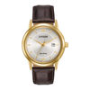 Thumbnail Image 0 of Men's Citizen Eco-Drive® Gold-Tone Strap Watch with Ivory Dial (Model: AW1232-04A)