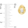 0.20 CT. T.W. Certified Canadian Diamond Solitaire Teardrop Stud Earrings in 14K Gold (I/I2)