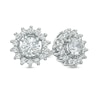 Thumbnail Image 0 of 0.50 CT. T.W. Canadian Certified Diamond Starburst Earrings in 14K White Gold (I/I2)