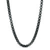 Thumbnail Image 1 of Men's 3.75mm Rolo Chain Necklace in Black IP Stainless Steel - 30"