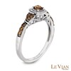 Thumbnail Image 0 of Le Vian Chocolate Diamonds® 0.51 CT. T.W. Diamond Frame Engagement Ring in 14K Vanilla Gold™