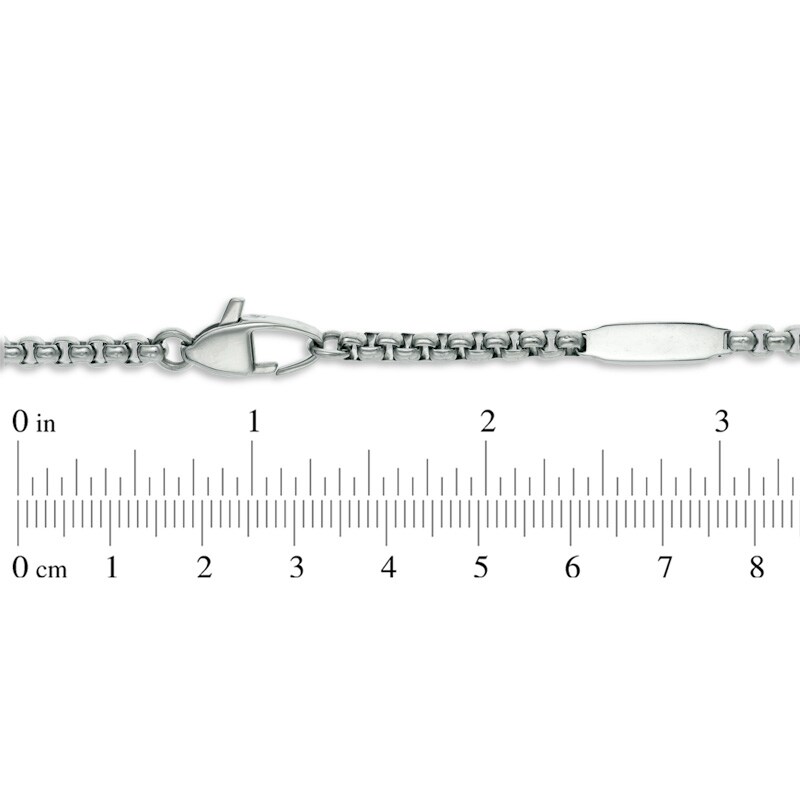 Men's 3.5mm Rolo Chain Necklace in Stainless Steel - 30"