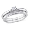 0.15 CT. T.W. Diamond Bridal Set in Sterling Silver