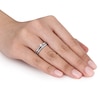 Thumbnail Image 3 of 0.15 CT. T.W. Diamond Bridal Set in Sterling Silver